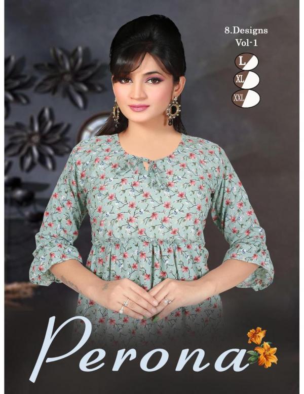 Trendy Moksha Perona Vol 1 Georgette Designer Exclusive Kurti Collection